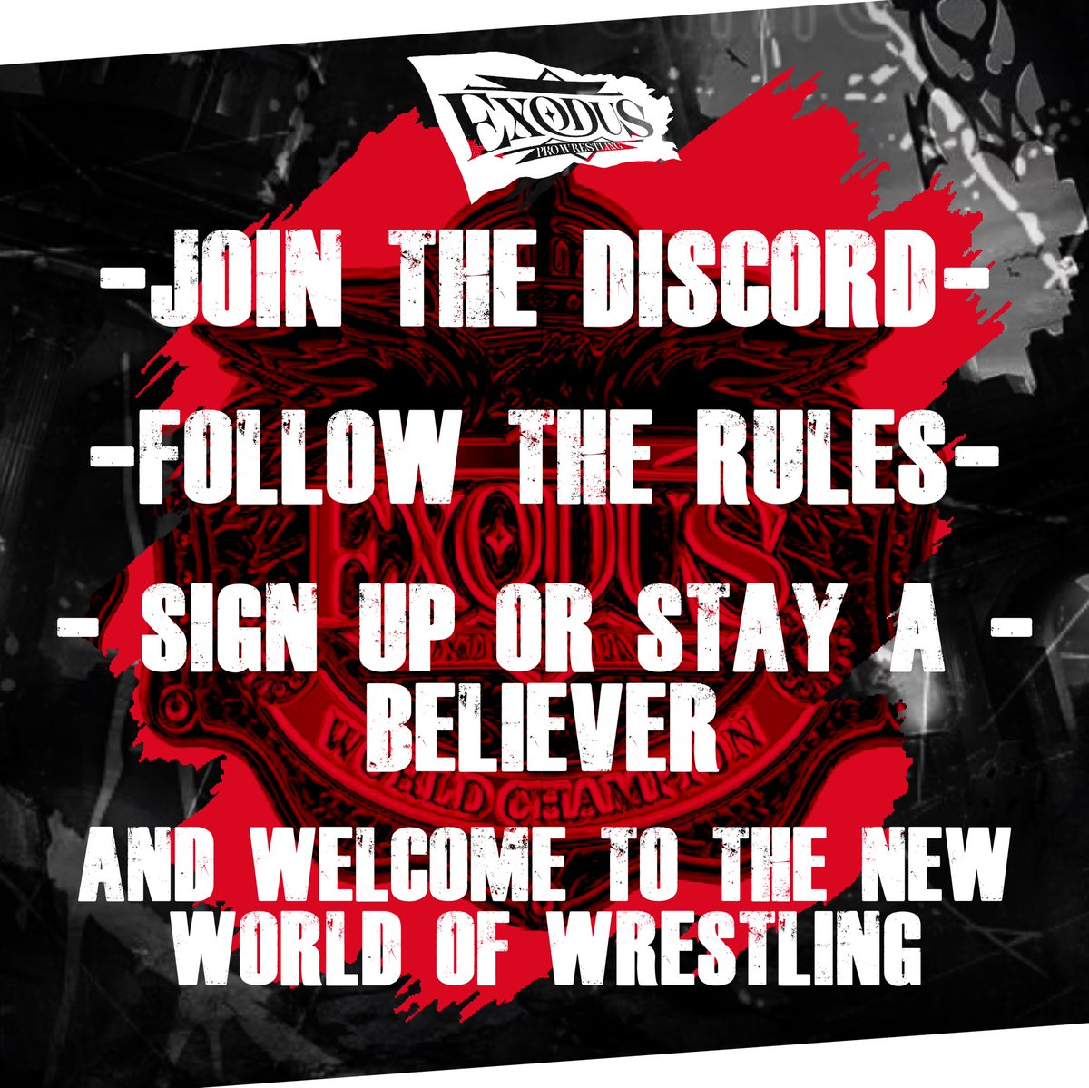 EXODUSProFed's tweet photo. New Look, 
New World, 
Same Old Mission. 
————————
Join the server and Sign Up For The Exodus Pro Roster Here ⬇️

https://t.co/aZCJpamYLx
————————
Welcome To The New World https://t.co/3iiNlZrr9e