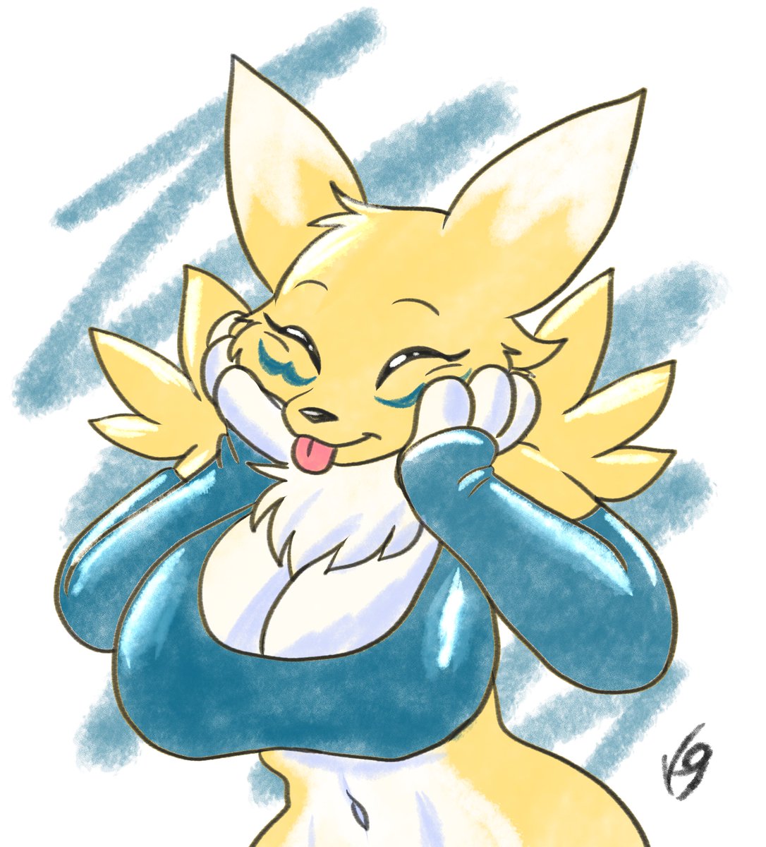 the_K9_team's tweet photo. A silly renamon

I liked drawing with digital pencils - it's quite neat - brings back memories https://t.co/QtTvopmjoZ