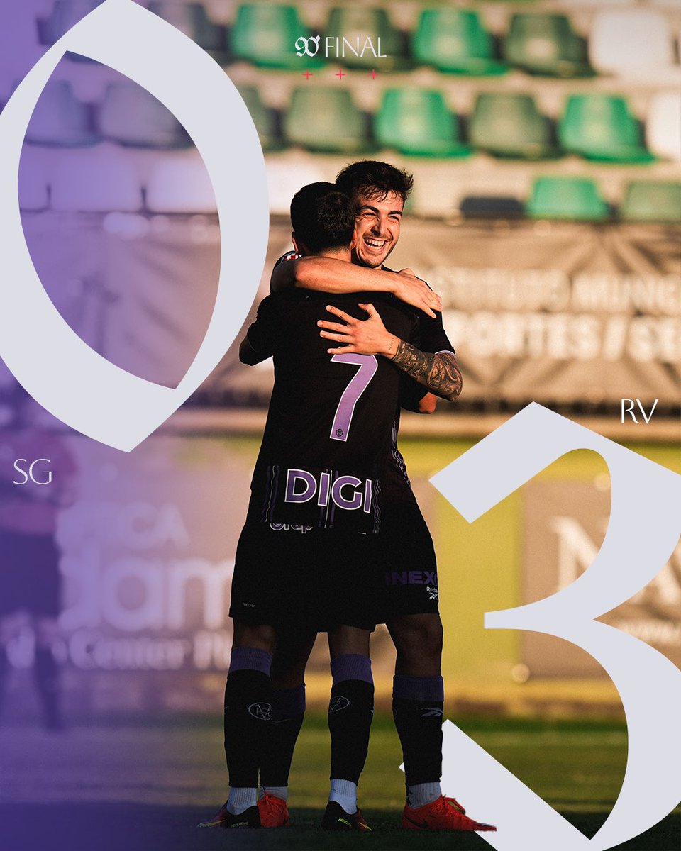 realvalladolid's tweet photo. ⎾0✕3⏋  ▪  FINAL DEL PARTIDO
Victoria en Segovia en un nuevo test de la pretemporada 

#PretemporadaRV https://t.co/RiF937soCp