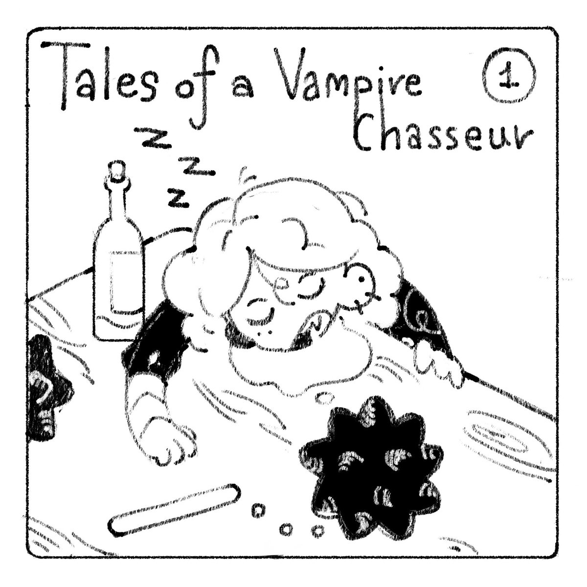 zafypuff's tweet photo. Vampire chasseur mini comic! 🧵
(1/4) #vnc https://t.co/7ZY86DZerY