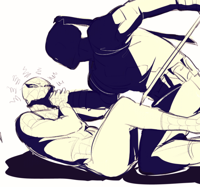 kiwbyy's tweet photo. practicing with random pinterest poses 
#deadpool / #spideypool (?) https://t.co/kdOVrgiMUb