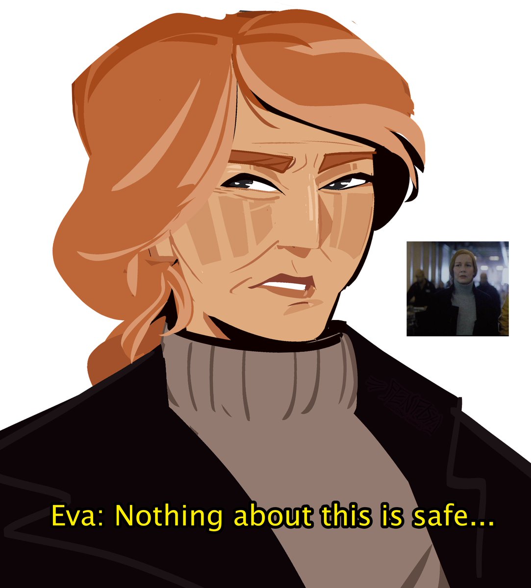 Fenfishart's tweet photo. in this house we love and respect Eva Stratt #phm #projecthailmary https://t.co/PEVWorLQKT