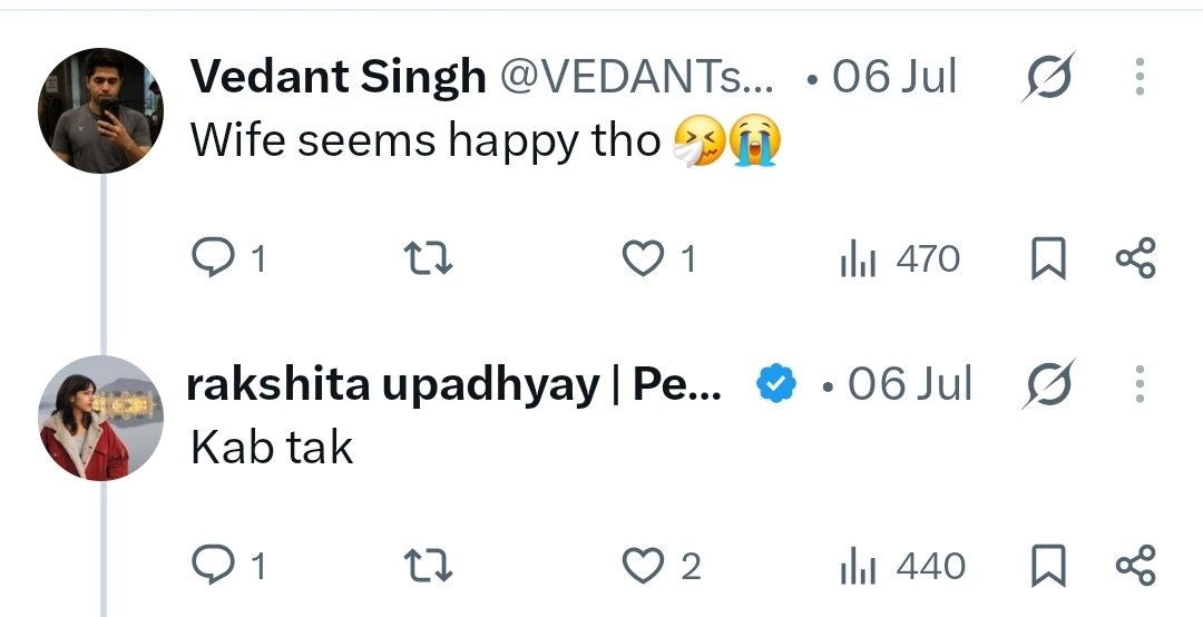 Spurswinner1's tweet photo. @AaryanPrateekX To her husband, Its done bro.😭🥱 https://t.co/fgXZLJnOa1