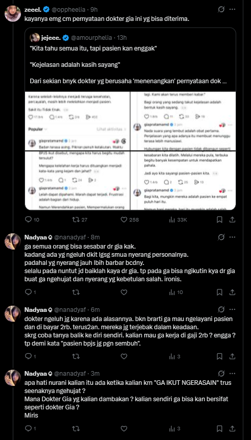 nanadyaf's tweet photo. @Rifkyprass baru aja komen di sebelah.
mengaggum2kan dokter humble. tp mereka ga bisa humble dan nyerang personal orang lain yg salah.
bullshit terus netizen indonesia. https://t.co/N9FzVVEGw5