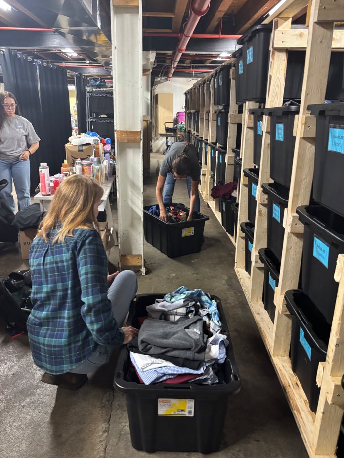 thinkNSA's tweet photo. The NSA Community Support Committee recently volunteered with Honey from the Rock, Cleveland’s first foster care closet!  We’re proud to support an organization helping provide comfort, dignity, and care to children and families across Ohio.  #NSACares #CommunitySupport https://t.co/GhZLtH4ZHo