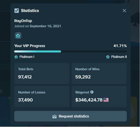 crimeuhq's tweet photo. @EeveeGambles @Stake RayOnTop
thanks and grats brodie! also lmk if you got a slot for me under your wager program, plat 1 currently https://t.co/LRF0TaKTzF