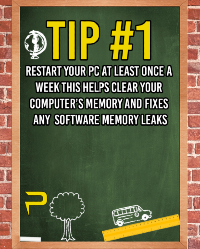 PCLaptops's tweet photo. Whether its pencil and paper or computers and monitors we have you covered with some back to school tech tips. https://t.co/oeYBVyTaRB
