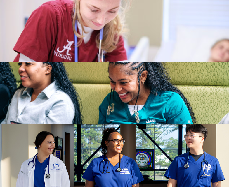 UASystem's tweet photo. As Alabama faces a nursing shortage, the UA System is expanding one of the state's most comprehensive nursing workforce pipelines. Together, @UABNews, @UofAlabama, @UAHuntsville and @uabmedicine are preparing more nurses to serve Alabama: https://t.co/IAxwERGmYo https://t.co/amEvaPbq4Z