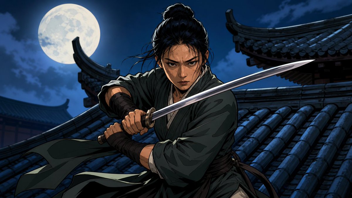 ijustjisung's tweet photo. I gave @Miora_Design  a character three-view sheet and had it generate a sword-wielding heroine in four art styles. Came out great. 
The taste level is high! 
I'm into the ink-wash style 😚

#MadeWithMiora #TencentDesignMiora https://t.co/6x2m72dNpu