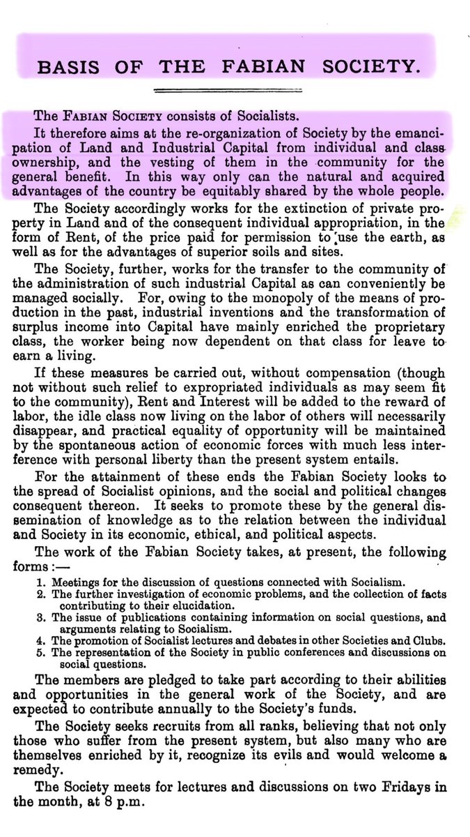 DebiEvansMatron's tweet photo. The Fabians aka Labour want you to OWN NOTHING 

I could have hilighted the whole page😩

NO PROPERTY OWNERSHIP you have to share it with community 

Burnham + Cabinet - FABIAN 

It’s a HORROR story ⬇️

Make it stop 🙏

https://t.co/YmIrqilzVg https://t.co/FFIIKZ5hUI