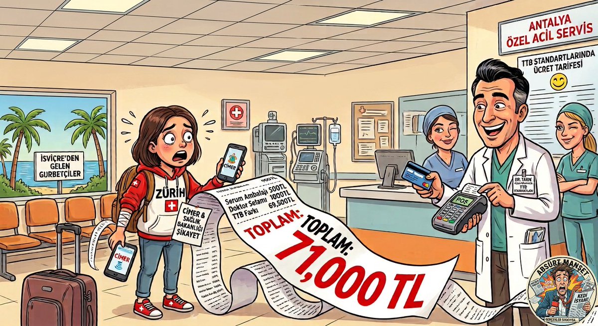 absurtmansett's tweet photo. @bpthaber İsviçre Alpleri Zirvede Sanılıyordu

Antalya Özel Hastanesi Rakım Rekorunu 71 Bin TL'lik Faturayla Kırdı. https://t.co/URRTTGPkY9