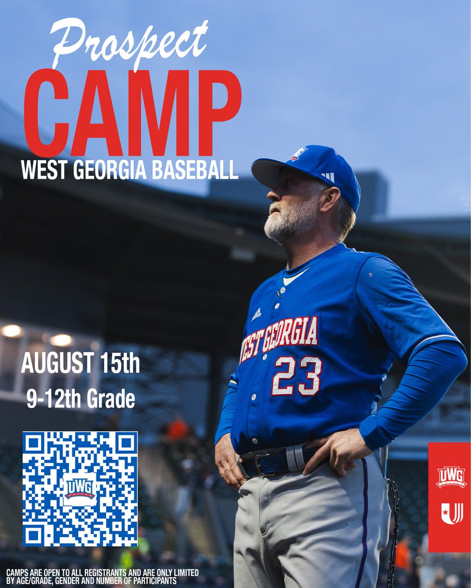 UWGBaseball's tweet photo. It’s camp season!

Sign up using the QR code! 

#BuiltForMore https://t.co/9ZbXbxMWXG
