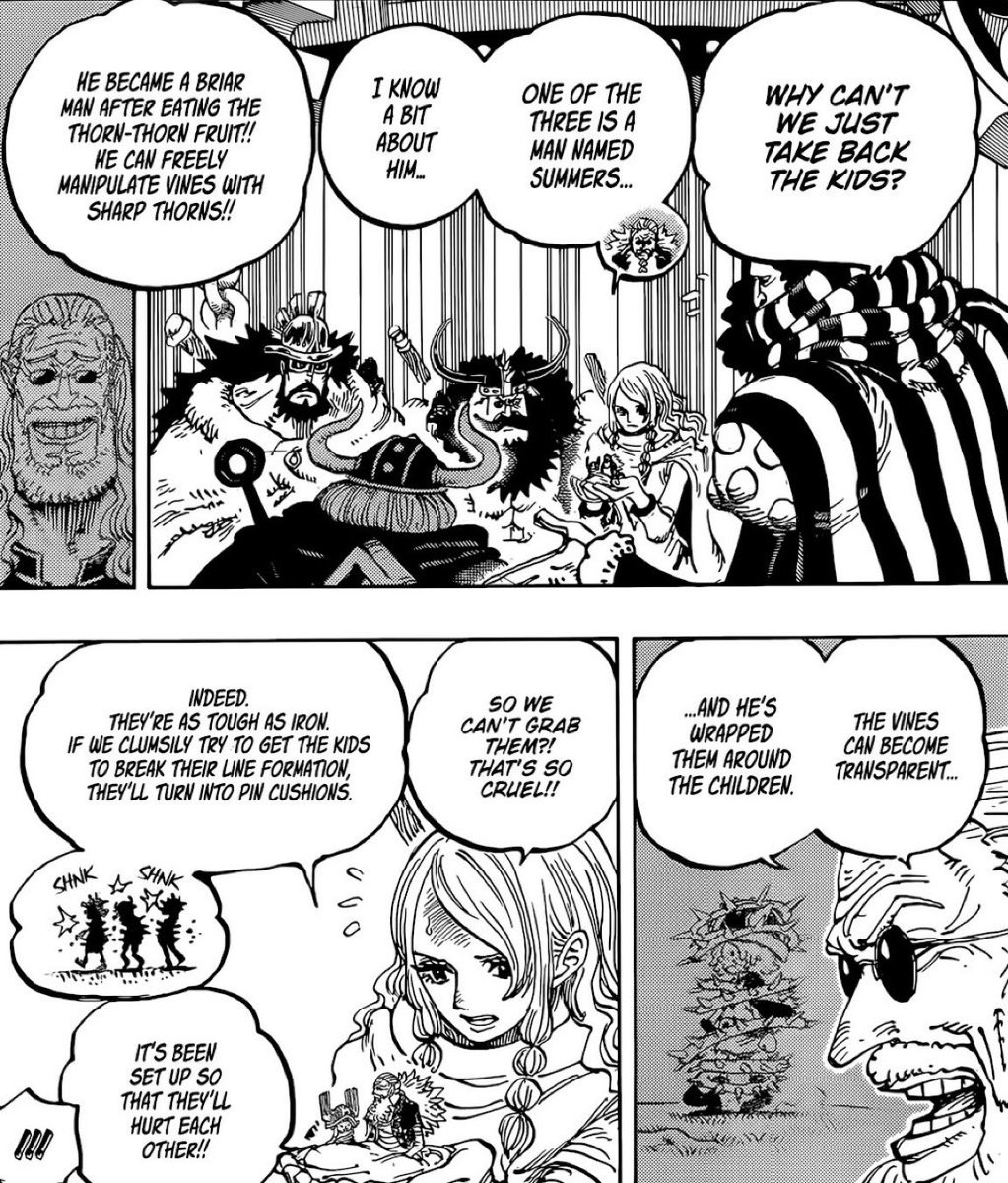 RexisAnnoying's tweet photo. #ONEPIECE1190
Sommers is the main problem according to Gaban since he's the entire reason why the kids cannot be saved 

Zoro taking out Sommers will be the biggest W https://t.co/T8g7Ipr92m