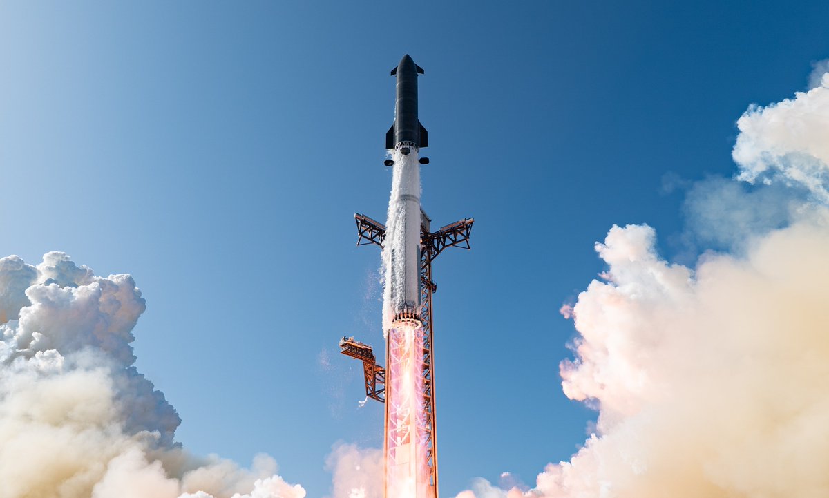 XFreeze's tweet photo. Elon Musk just revealed that SpaceX is targeting its next Starship flight for the end of August, and it is going to power Starlink’s next major leap

Flight 14 is expected to carry the first batch of upgraded Starlink V3 satellites to orbit

• Around 10× more broadband capacity and data density per satellite
• Up to 60 V3 satellites planned for future Starship launches
• A possible first attempt to catch the Starship upper stage with the launch tower
• The launch timing and catch attempt remain subject to regulatory approval

Falcon 9 built Starlink into a network serving 12 million subscribers

Starship will begin scaling that network at an entirely different level