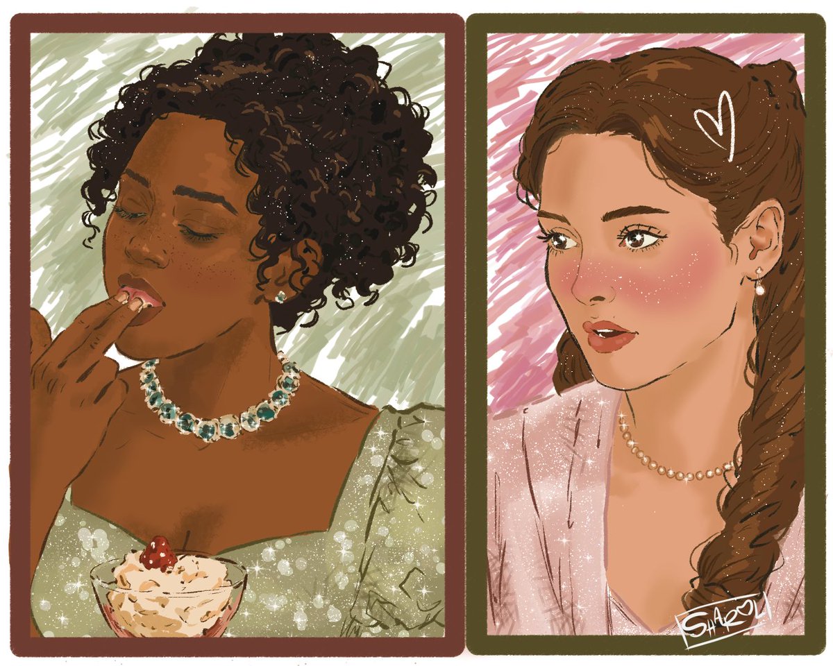SharolRinc89698's tweet photo. #fanart #franchaela #bridgerton #artdigital https://t.co/NsBCcsNNmP