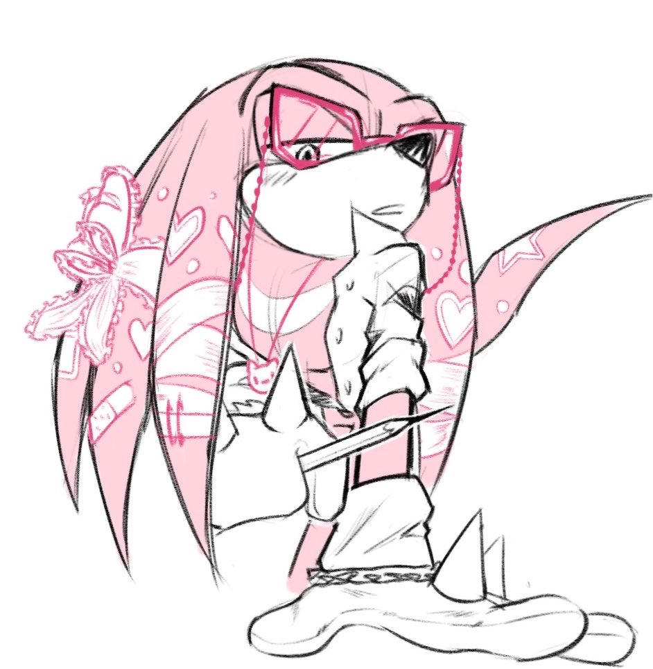 GreyRat44's tweet photo. pink knuckles 👀🌸💖 (old sketch)
#sth #sonic #knuckles https://t.co/xEerOPlZ9v