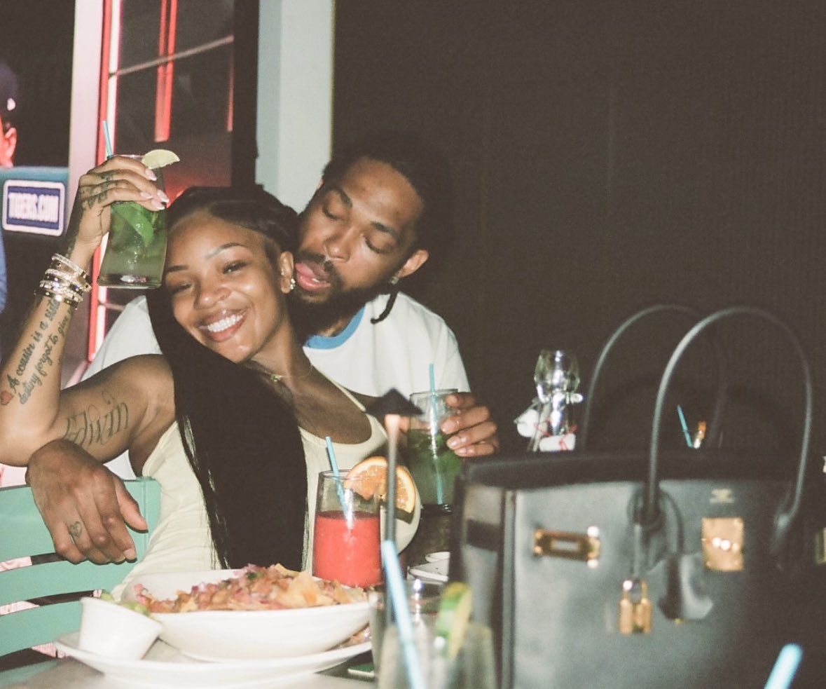 wavecheckers's tweet photo. GloRilla &amp; Brandon Ingram at dinner 🥃 https://t.co/1COzlBv2oi