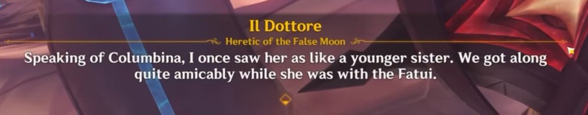 sunxeys's tweet photo. YES. i don't know about the scara part but while rereading NK dialogue i noticed dottore is Very fond of the word "amicable". he uses it to describe his relationship with pantalone, columbina and also in his proposal to traveler. I RAN TO GET PROOF FOR THIS LOOK. https://t.co/7ntpkyV7dk
