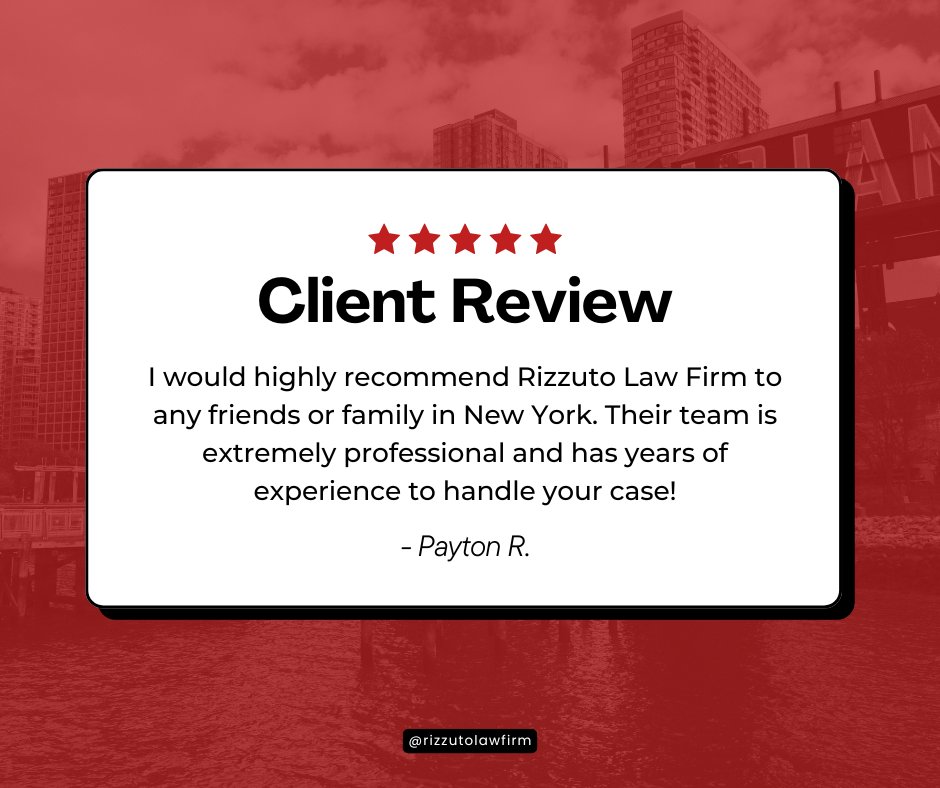 RizzutoLawFirm's tweet photo. Every testimonial reminds us why we do what we do. Thank you to everyone who has trusted Rizzuto Law Firm to stand by their side during difficult times. Your support means everything to us. 
Call us at (800) 666-5555 if you need help. #ClientReview #PersonalInjury #Lawyer https://t.co/ZPx6D5xsuT