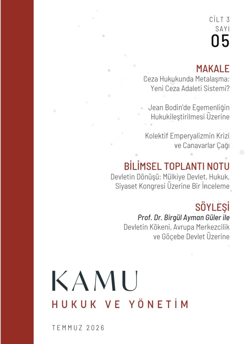 yayeder's tweet photo. Yeni sayısı duyurusu ile merhaba. Kamu Hukuk ve Yönetim Dergisi'nin 5. sayısı yayımlandı. https://t.co/ErJAhlHYHm https://t.co/M0qtq4h7Kh