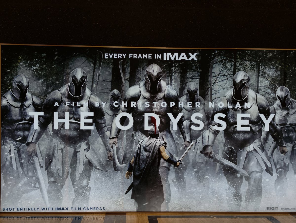 abusimon17's tweet photo. Brand New 🕷️ Odyssey ft. 🐴 @CinemasBroadway
Was waiting to experience South India's best IMAX screen as well the Epiq Screen. Waited so long for BLR IMAX prices to drop. Never Mind.
@CinemasBroadway : Hold my ticket. Missed the Odyssey poster 😭
Will be coming for #DuneDay https://t.co/UyxSkMlD7b