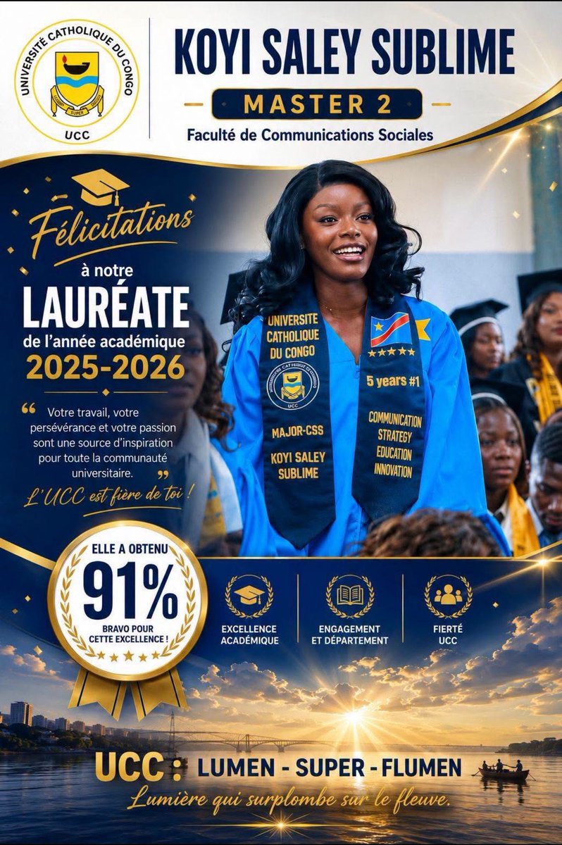 papanabango_'s tweet photo. Il y a une étudiante de l'UCC qui a fini son année 2025-2026 avec 91%.
Ne l'oubliez pas, elle est aussi à soutenir. https://t.co/GleEWRDKzu
