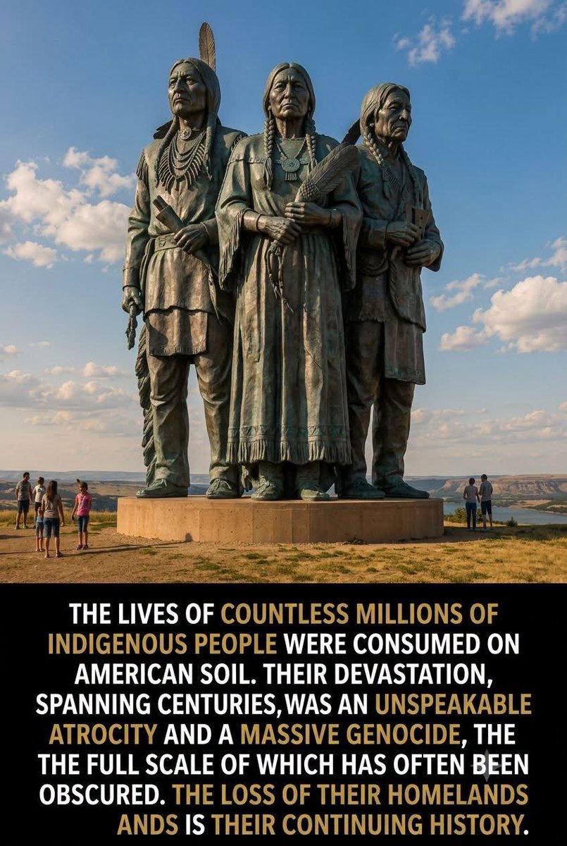 proud_native_am's tweet photo. I don't know why this hasn't received more publicity, but this fifty-foot sculpture was unveiled recently in South Dakota. https://t.co/lOSN4J1tCd