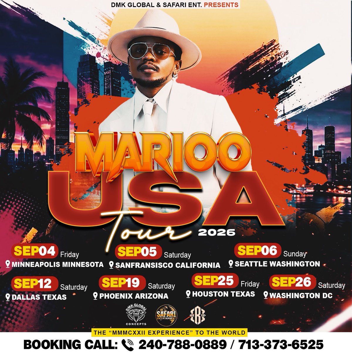 kendrickmsodok1's tweet photo. MARIOO USA 🇺🇸 TOUR 2026 schedule of cities and days
Cc: #dmkglobal💥👊🏼

“Get a Professional Design that speaks louder than words. 🔊 Ready to bring your vision to life? 

Let’s create something unforgettable✨
📲+255 655 757 273 whatsapp 
#GraphicDesign #CreativeDesign #Artwork https://t.co/2HP9wsCQen