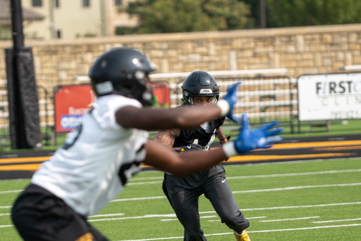 fhsuathletics's tweet photo. Football is back in Hays, America! 

Practice 1 of fall camp is in the books 🐯

#DefendTheFort | @FHSUFootball https://t.co/20YLu0GdEL
