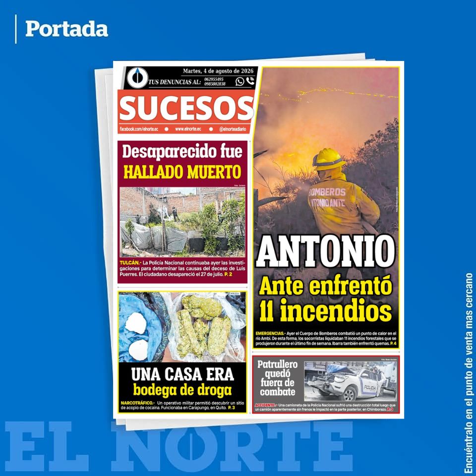 elnorteadiario's tweet photo. Aquí la #contraportada de 📰EL NORTE de este #martes 4 de agosto de 2026 #Portadasec https://t.co/X831laHbCi