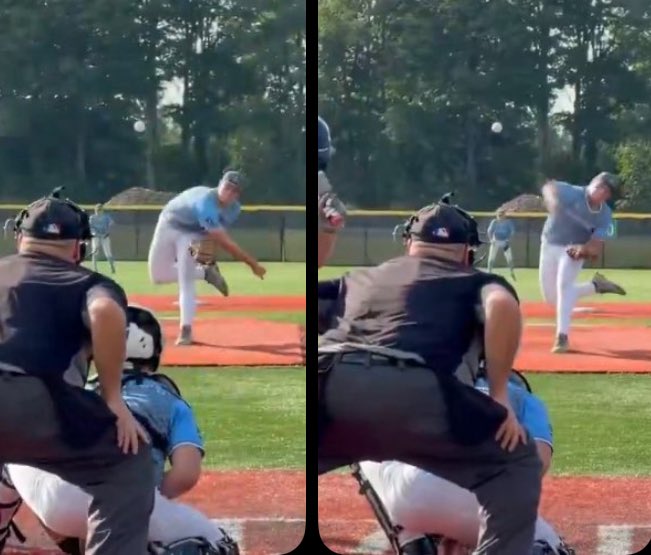 k_cihocki's tweet photo. Last 15u tournament for me @PrepBaseballNY Northeast Select pitched a 7inning game with 10k’s  sitting 83-85 and topping 87mph, earning the win. This game I focused on pitch tunneling and was successful as shown by the strikeouts. Offensively reached base 3 times and stole 5 bases (stole 3 to third).
Season stats were .470/.556/.742
With 12xbh 25rbis and 13 stolen bags. On the mound pitched to a 1.5 era with 59 strikeouts leading the team in all of those categories.
Excited for the upcoming 17u fall with coach @peter_pena13 and @315GhostNY. Below are pitch tunneling images of a fastball followed by a offspeed.