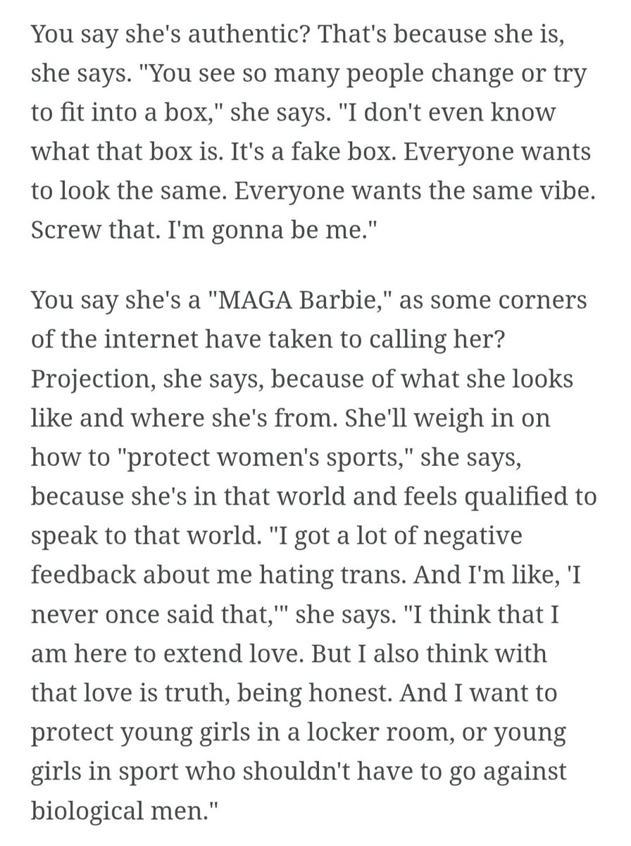 ChriThor's tweet photo. @wakeupbarstool @stoolpresidente The odd thing is no one is talking about who pushed the tiny extract from a very, very long interview by ESPN's Hallie Grossman? Not surprising it's ESPN, and wouldn't be surprised if they set her up. There's so much wrong with with WNBA right now, but it ain't Sophie Cunningham. https://t.co/6DtDugUAYk