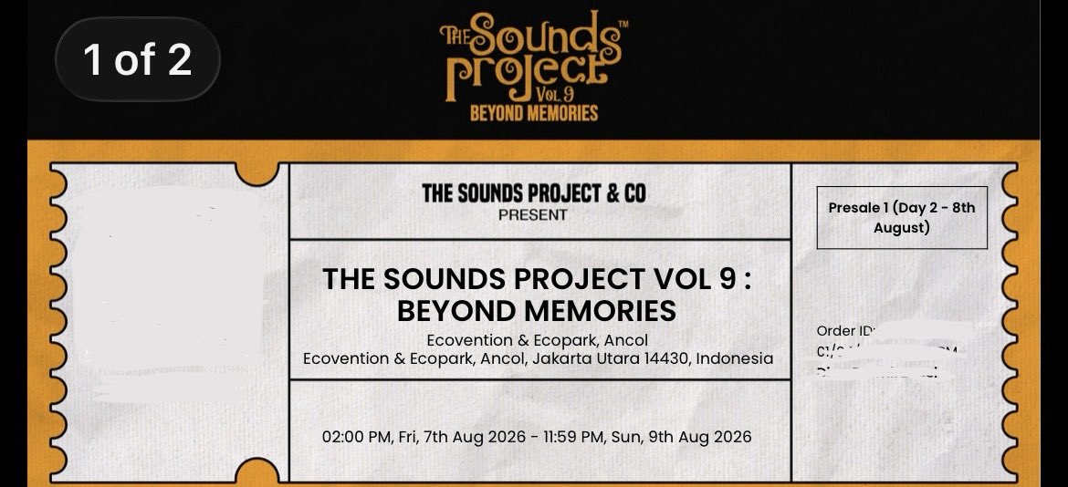 dian_pramira's tweet photo. Want To Sell 2 tiket The Sound Project Day 2 
dijual karna tiba tiba gabisa hadir
350k aja 2 tiket, nego
trusted no tipu" 
yukkk dibeli daripada angus

#zonauangㅤ https://t.co/E2reE95SSM