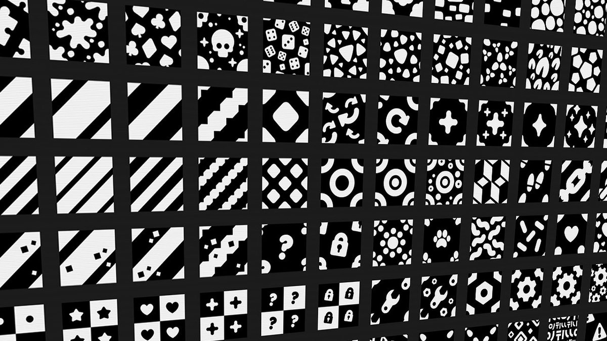 KenneyNL's tweet photo. Pattern Pack is one of my more popular assets, because of its generic nature. So, I've made 80+ more patterns!

They'll be released soon, completely free. Both in PNG and SVG formats ✨ https://t.co/rXMUkaiJQd