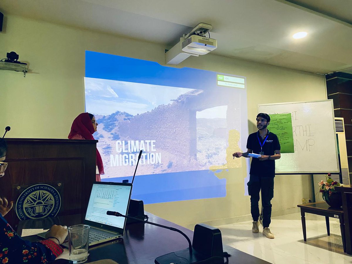 Alimarri_3's tweet photo. It was an honor to represent Balochistan at the Sanjhi Dharti Camp.
Presenting my thoughts on Climate Migration reinforced my belief that climate change is not only an environmental challenge but also a humanitarian crisis.
#SanjhiDhartiCamp 
#ClimateAction #Balochistan 🥀 https://t.co/KdNRa8IgMp