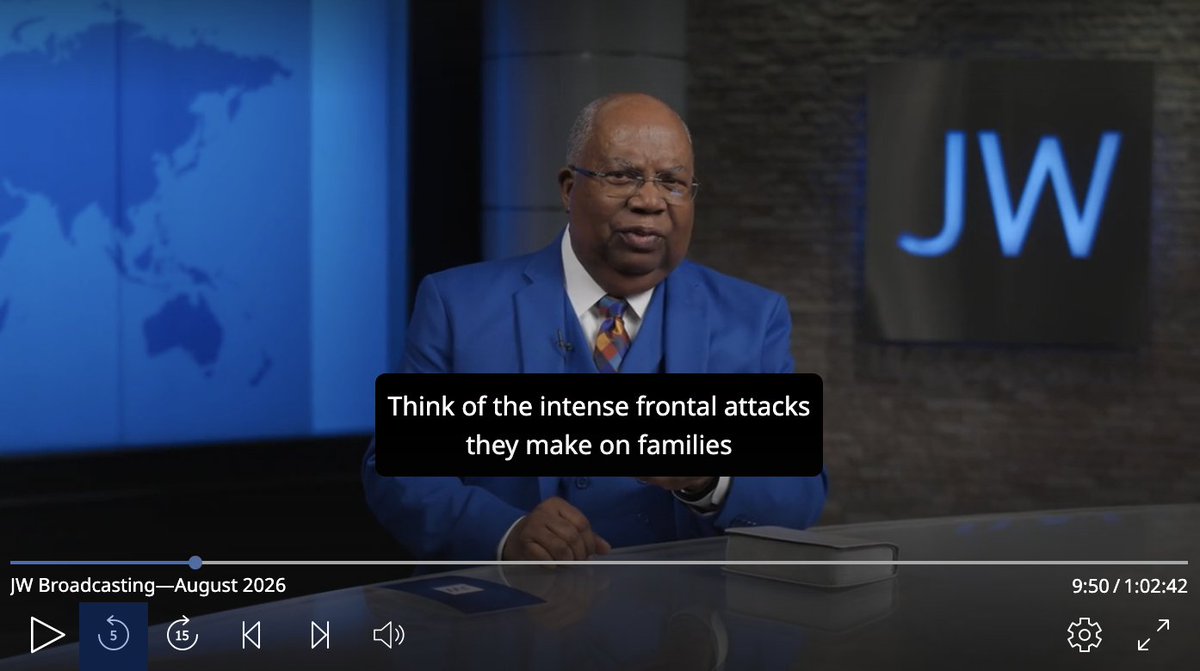pimitopomo's tweet photo. 1/ When they say “Jehovah's Witnesses don’t hate gay people,” remember what they’re actually taught: that the growing acceptance of homosexuality is the result of “demonic teachings.” - August 2026 JW Broadcasting https://t.co/XlNIyMM35h
