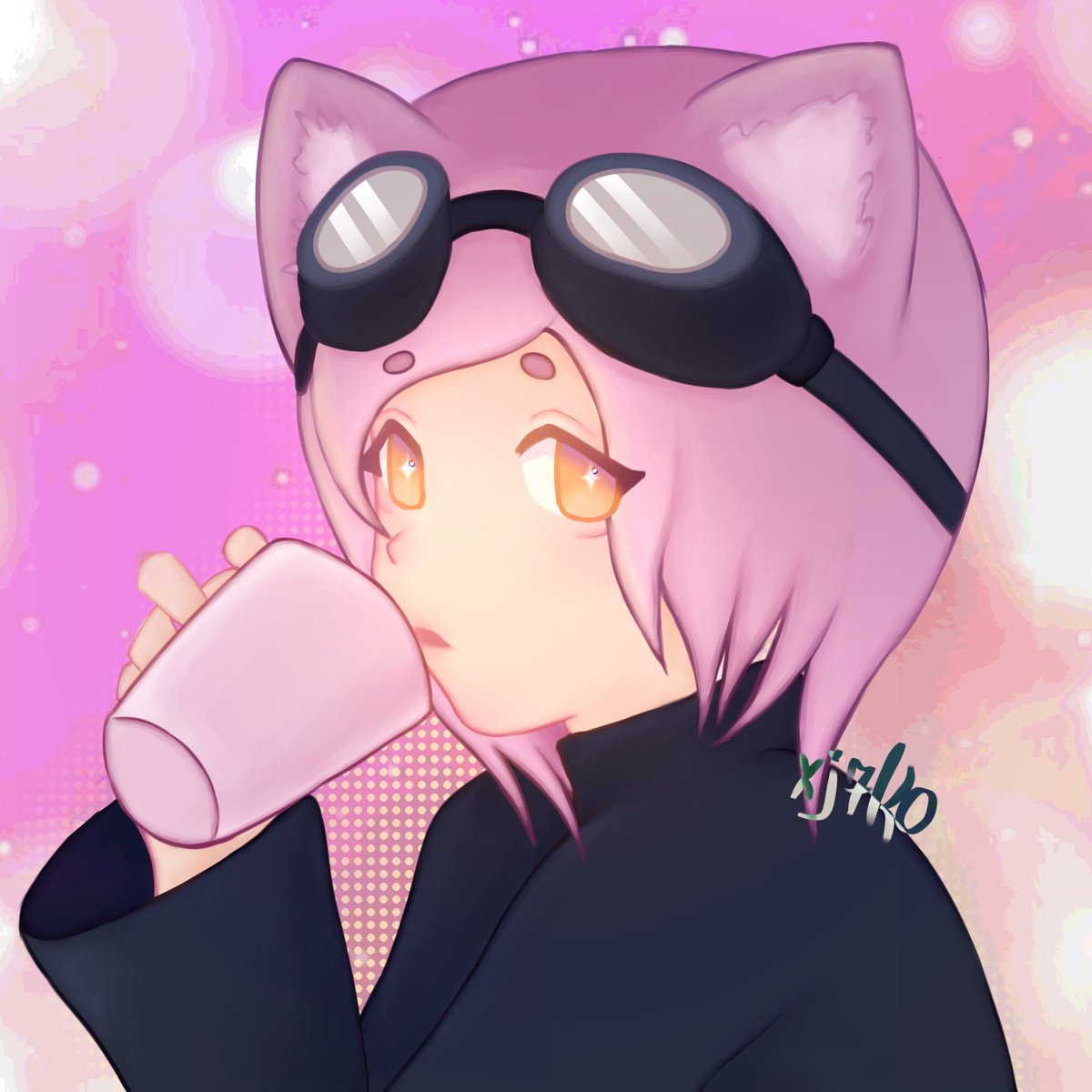 xj7ko's tweet photo. Hello Shiori (this is one of my oc’s) 🐱

#art #catgirl #oc https://t.co/pWkXutv5jc