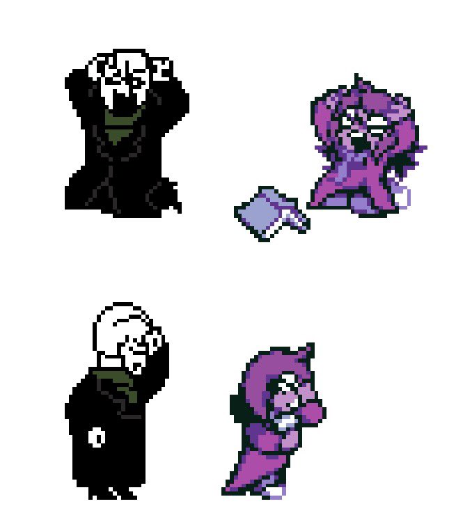 MushroomWarning's tweet photo. Some sprite mimics of my preshatter gaster https://t.co/u1g7sLxdIE