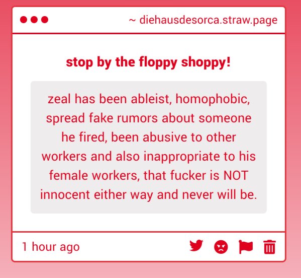DiEHAUSDESORCA's tweet photo. real shit anon. even if zeal was innocent regarding the ren situation, he himself is still a shitty person LAWL https://t.co/axTGUn8o9J