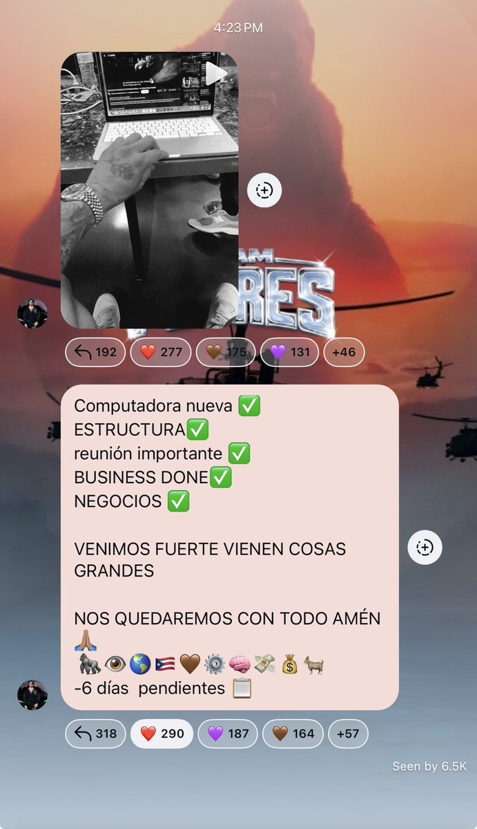dermirodriguez's tweet photo. Ellos andan enfocados en negocios y en su música mientras ustedes andan pendientes en tonterías que no tienen nada que ver con el caso. 🦍🦂🤎💜🫡📌📎

#Elmanicomio https://t.co/fXDzgnSbXn