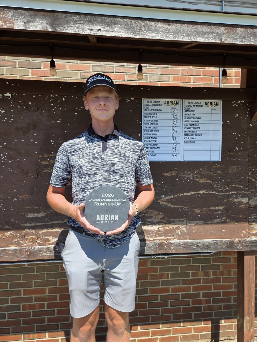 ACBulldogGolf's tweet photo. The 2026 Lauren Yankee Memorial is in the books!
Congratulations to our awards winners!
Men:
1st place - Lucas Schwartz (74)
2nd place - Jaden Eggers (76)
Women:
1st place - Rachel Fay (75)
2nd place - Kennedy Kehres (81)
#GolfDawgs https://t.co/Xqq6siwdVL
