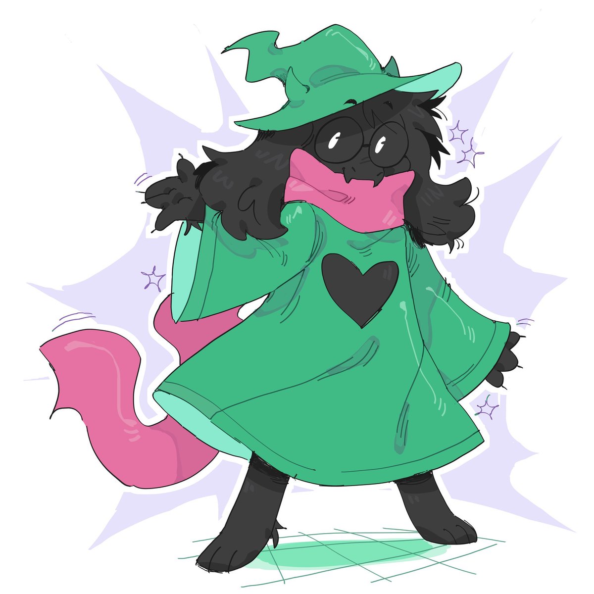 cartvage's tweet photo. lil ralsei https://t.co/z9mPWFHEjW