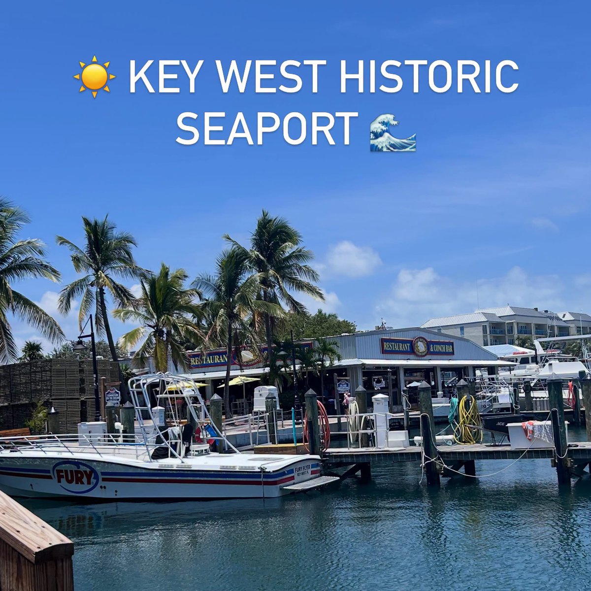 HistoricSeaport's tweet photo. Another beautiful Key West Historic Seaport day ☀️🌊 https://t.co/JqEbYQkPaW