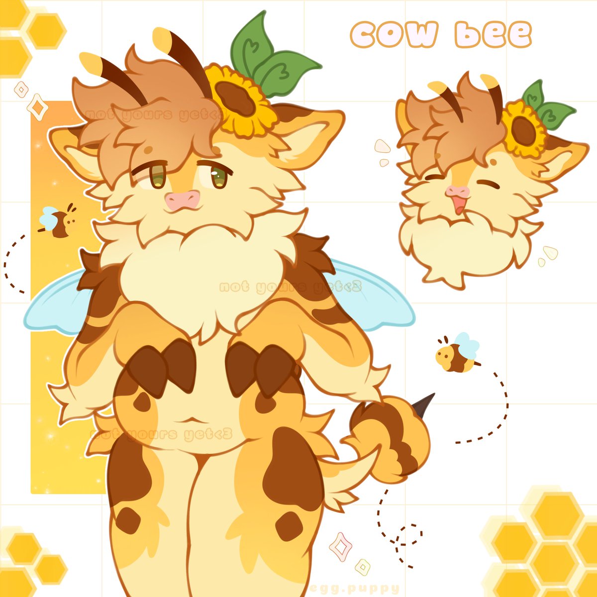 egg_puppyy's tweet photo. Cow bee adopt🐝🌻 https://t.co/mNe5gjm6pz