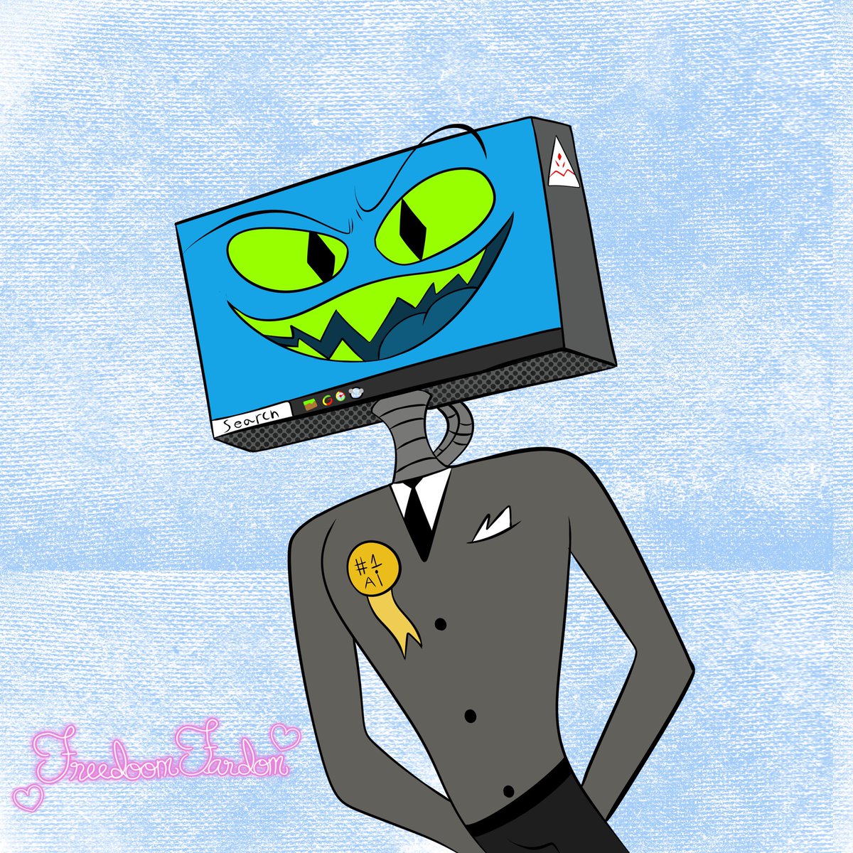 Freedomxfandom's tweet photo. N.E.O #art #indie #tvhead #Addictz #OCㅤㅤ https://t.co/O9hLfDnd4s