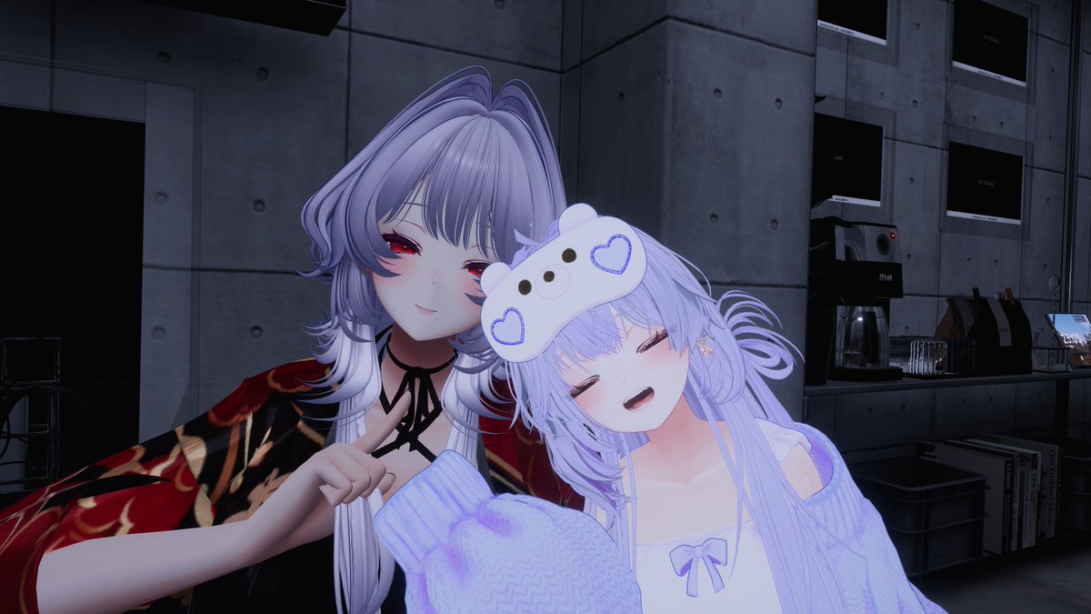 おはラブです💕 昨晩はフレンドのレイチェルちゃん（ @VRC_kurorachel