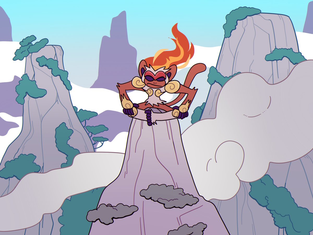 wolfradsenpai's tweet photo. some fire Pokémon live in the mountains too https://t.co/h8T4oNBd1m