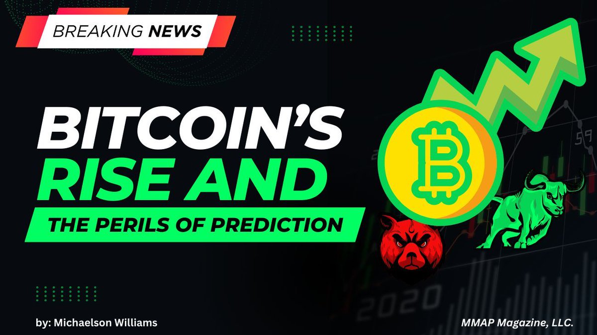 GoalPhoenixCryp's tweet photo. 🚨 Bitcoin's Rise and the Perils of Prediction. "Bitcoin is once again on the ascent, and at this juncture, a significant downturn seems unlikely. Its trajectory appears to respond to..." 
https://t.co/tGaRGRFSkD https://t.co/GR0i2yT7zF