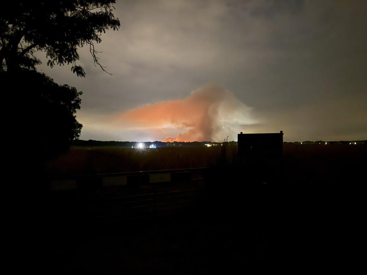 Natuurbrand in Oostrum
