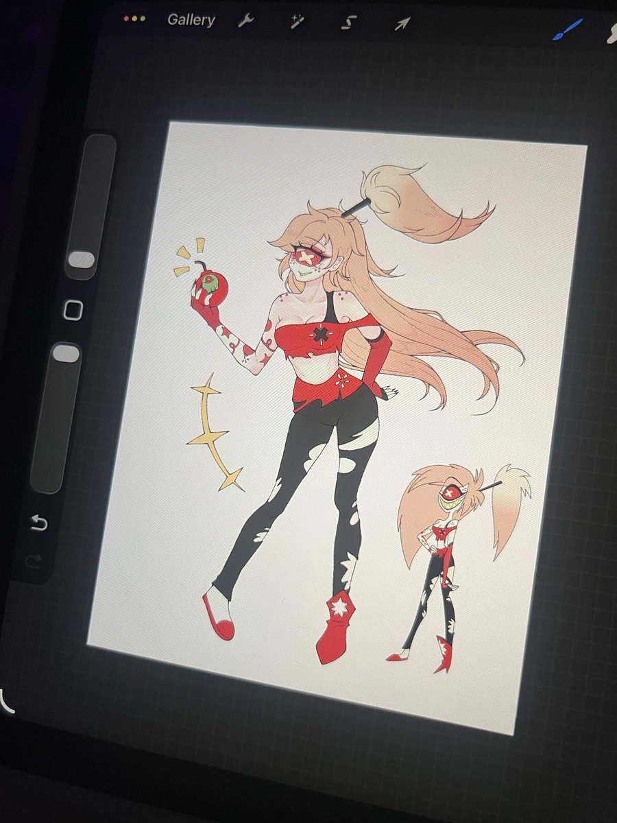 nvmletsgooo's tweet photo. Cherri wip I abandoned months ago…. Idk if I’ll find the will to finish it 💀 https://t.co/fErggG5lU2